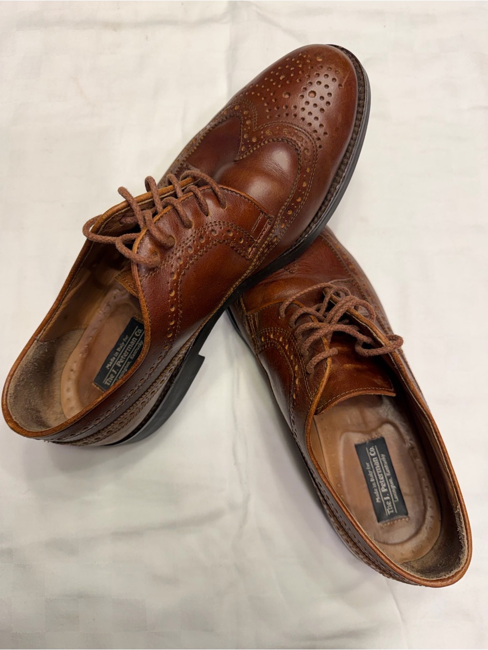 J. Peterman Co. Leather Casual/Dress Shoes.  Men Size 11 Made In Italy